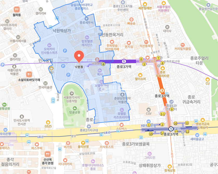 서울 종로구 낙원동 [종로3가역 초인접 호텔개발부지] 매매 매물번호 12727 사진 2